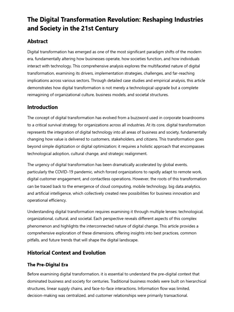 The Digital Transformation Revolution | PDF | Computer Security | Security