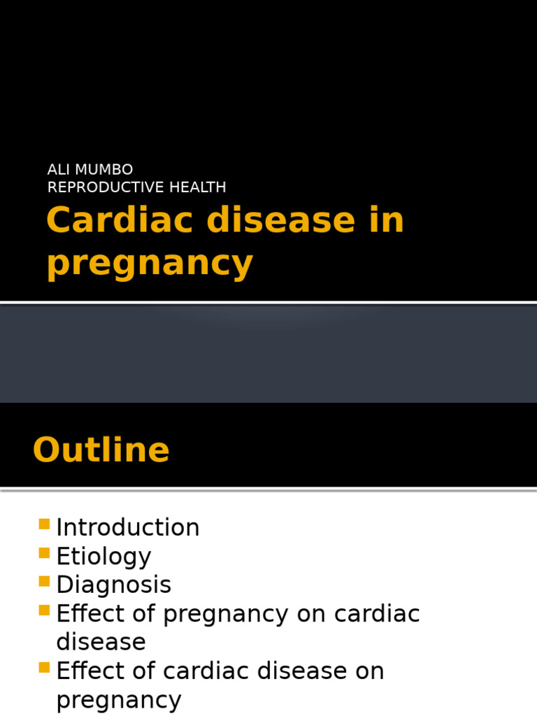 Cardiac Disease Management in Pregnancy | PDF | Heart | Medical Specialties