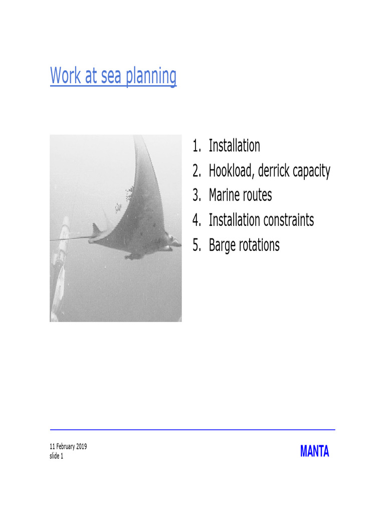 Marine Installation Planning Overview | PDF | Shipping