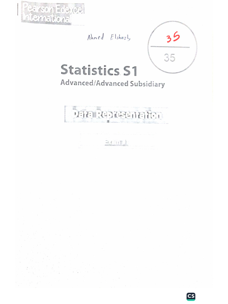 S1 Data Representation Exam | PDF