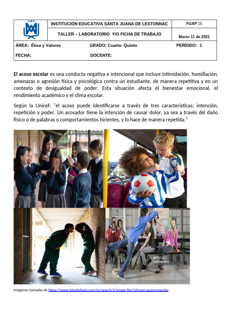 Prevención del Acoso Escolar en Educación | PDF | Sicología
