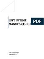 Just in Time Manufacturing Report