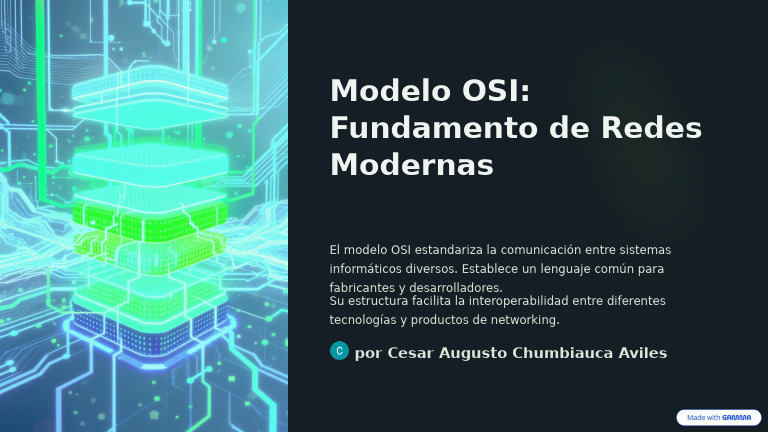 Modelo OSI Fundamento de Redes Modernas | PDF