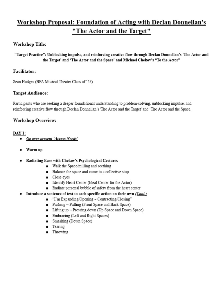 Target Practice Workshop Overview | PDF