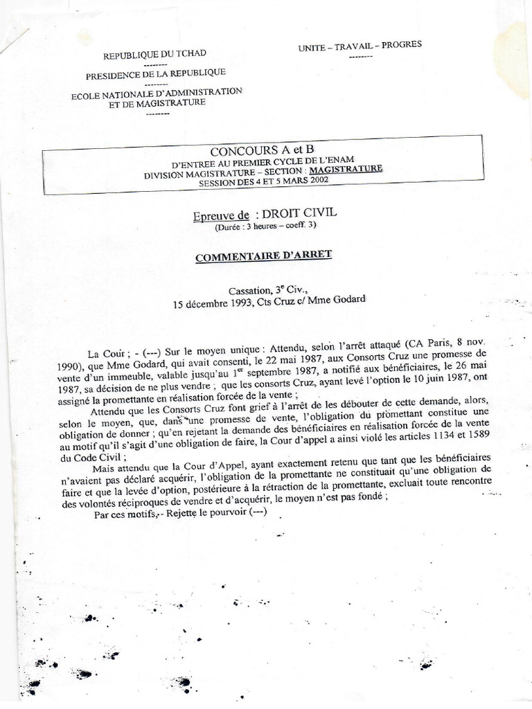 Anciens Sujets ENAM PDF