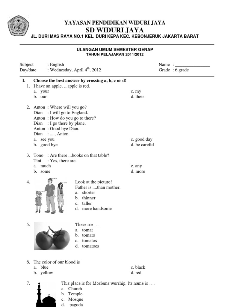 Soal Uas Bahasa Inggris Kelas 8 Semester 1 Homecare24