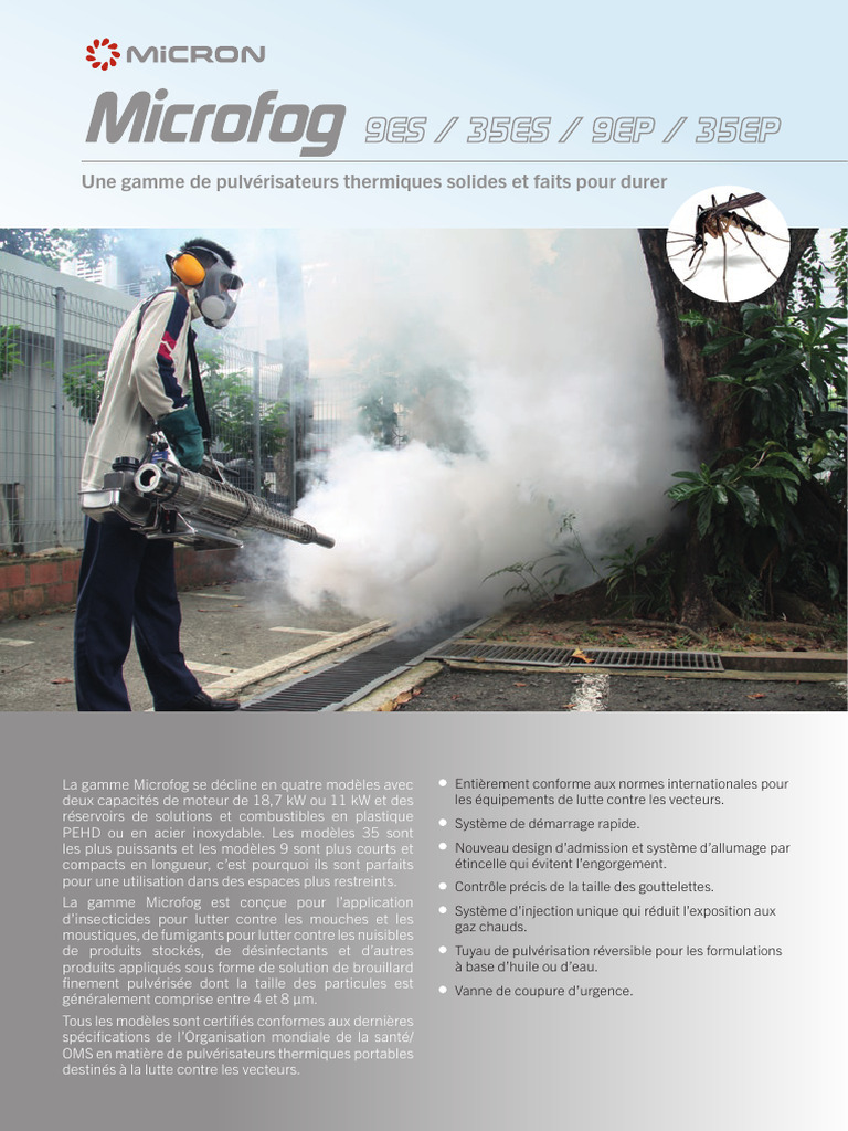 Pulvérisateurs thermiques Microfog efficaces | PDF | Injection (moteur ...
