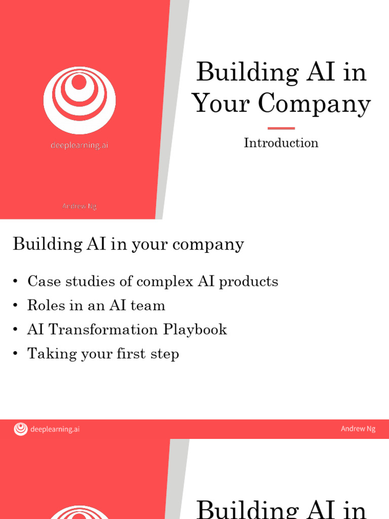 Building AI in Your Company | PDF | Artificial Intelligence ...
