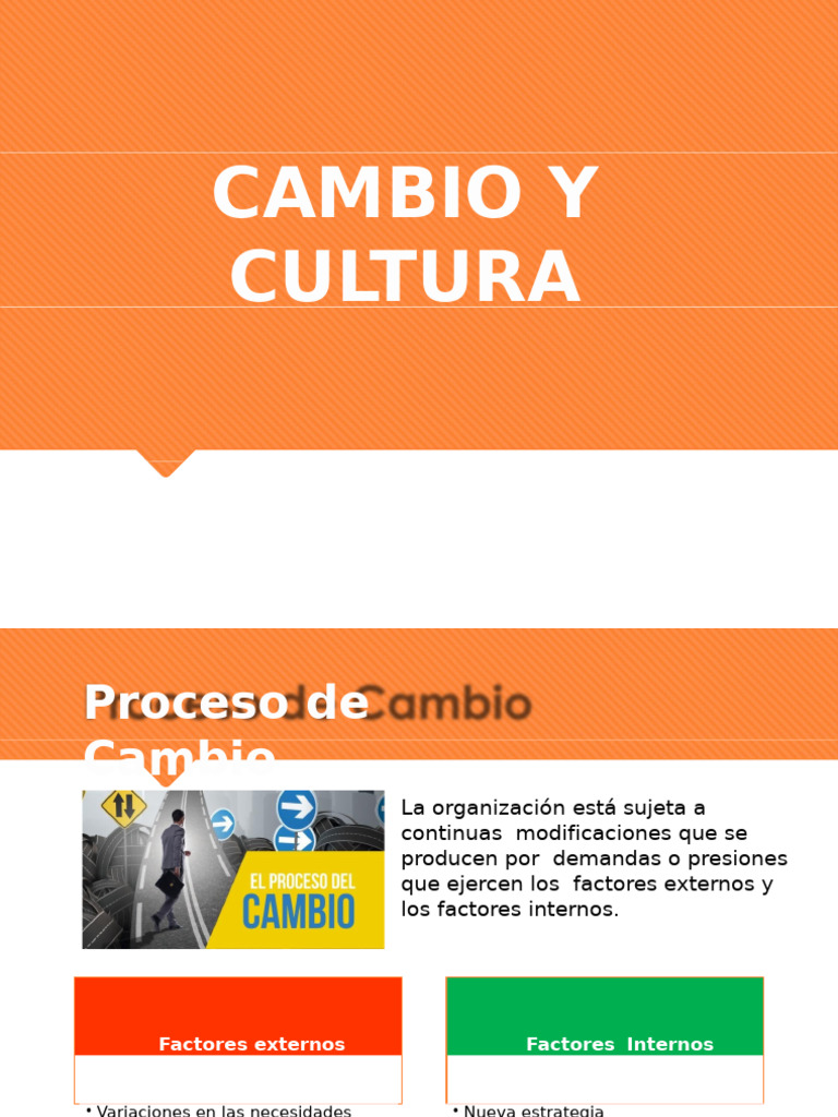 Cambio y Cultura | PDF | Cultura organizacional | Estrés (biología)