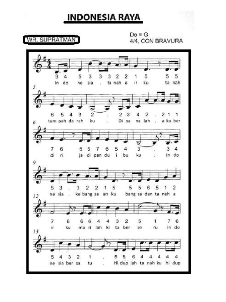 Lagu Indonesia Raya | PDF