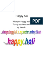 Happy Holi: Wish You Happy Holi To My Teachers and My Friends