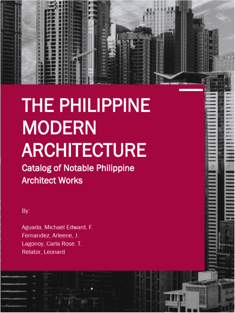 The Philippine Modern Architecture Pdf Philippines The Arts