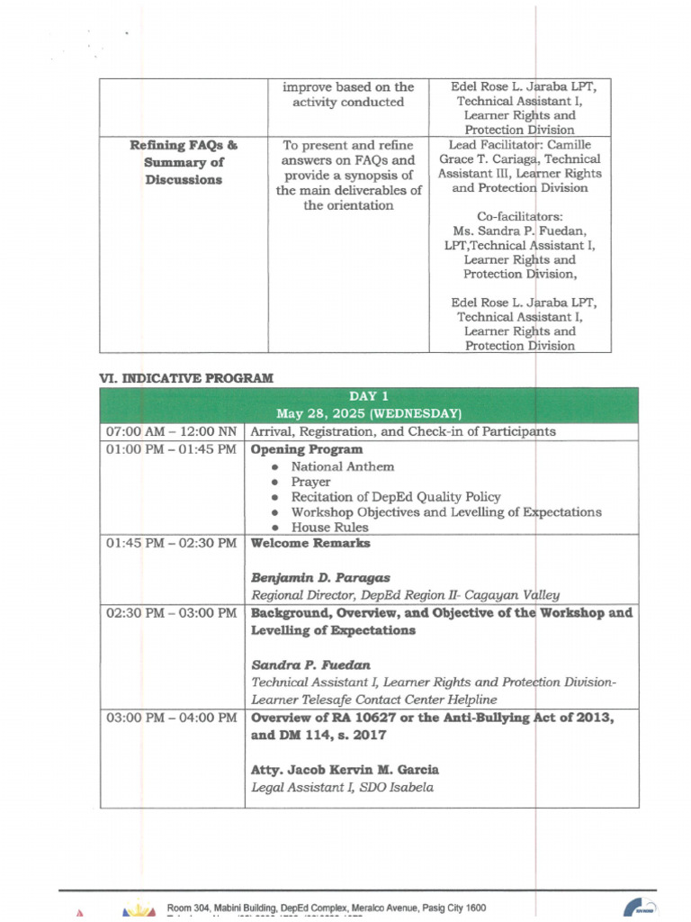 Indicative Program - Allotment of Participants - 8c2d3a34 0f0f 49fe ...