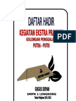 Cofer Daftar Hadir Penggalang