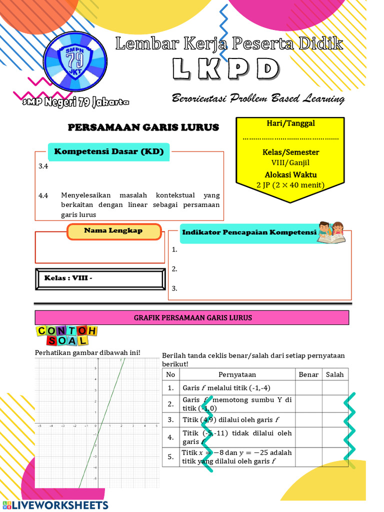 Analisis Persamaan Garis Lurus | PDF