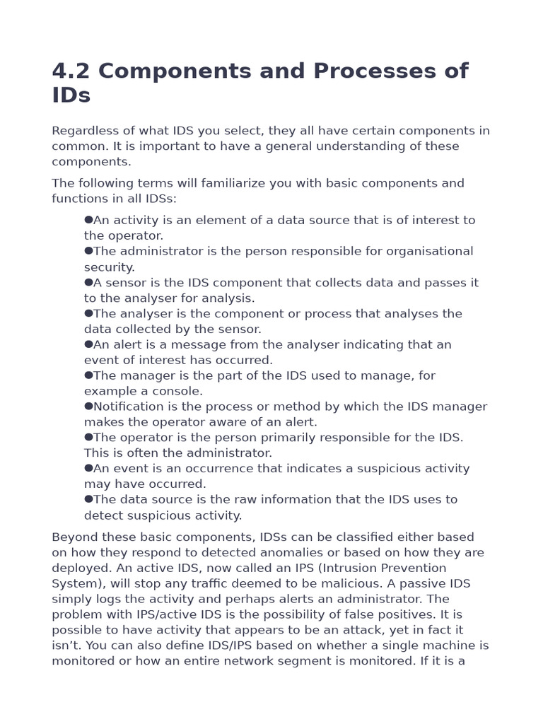 4.2 Components and Processes of IDs | PDF