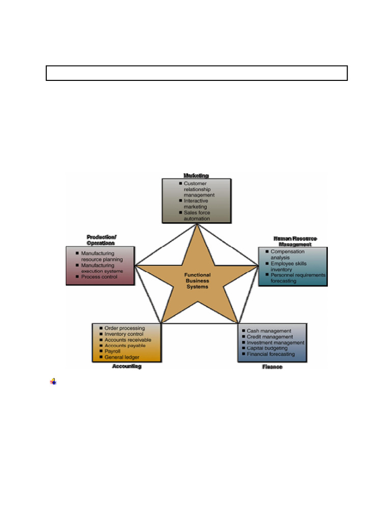 Business Function Information Systems Overview | PDF | Marketing ...