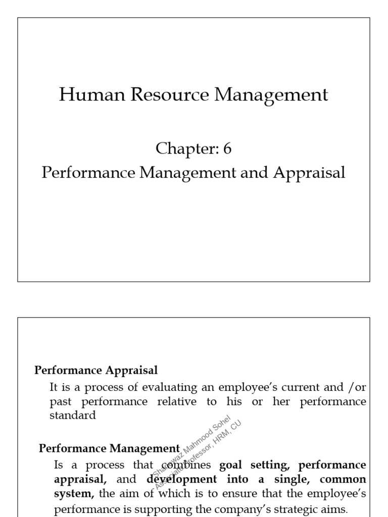 Performance Management & Appraisal Guide | PDF | Cost Of Living ...
