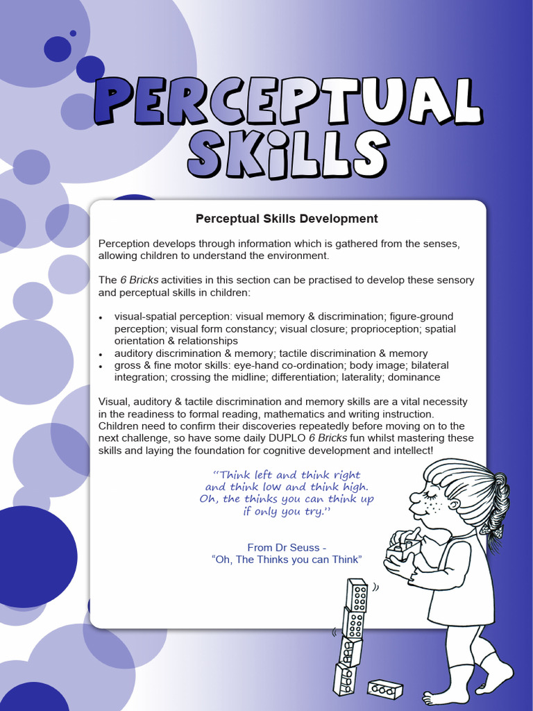 Develop Children's Perceptual Skills | PDF | Perception | Somatosensory ...