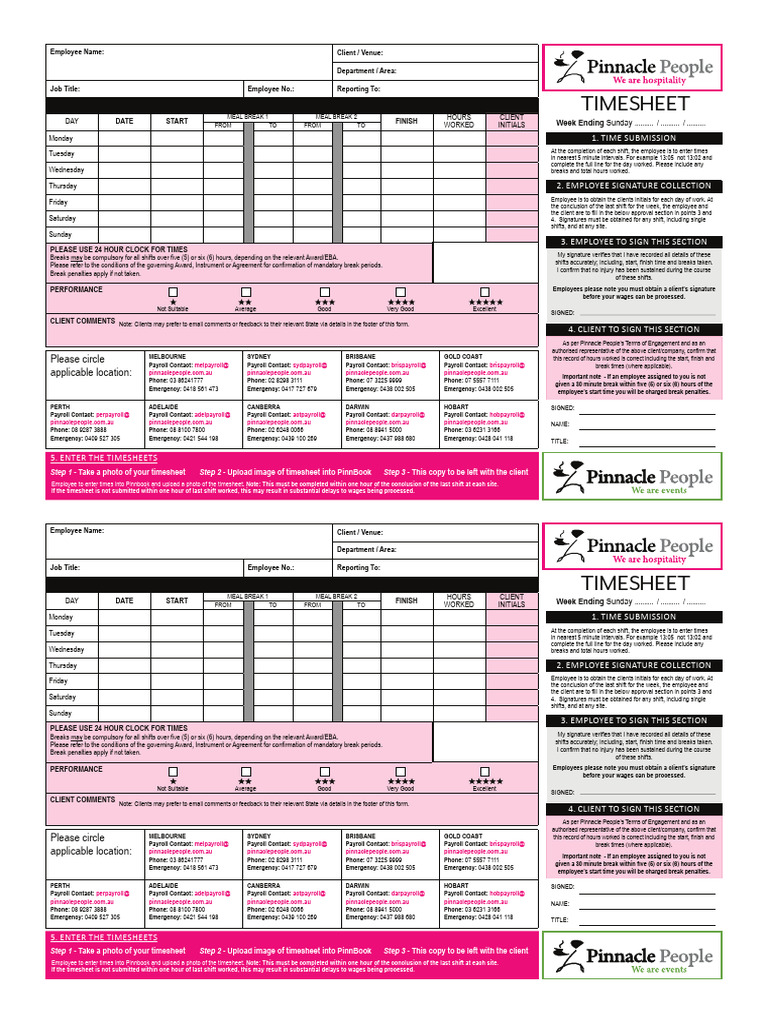 PP Timesheet 2021 A4 2pages | PDF