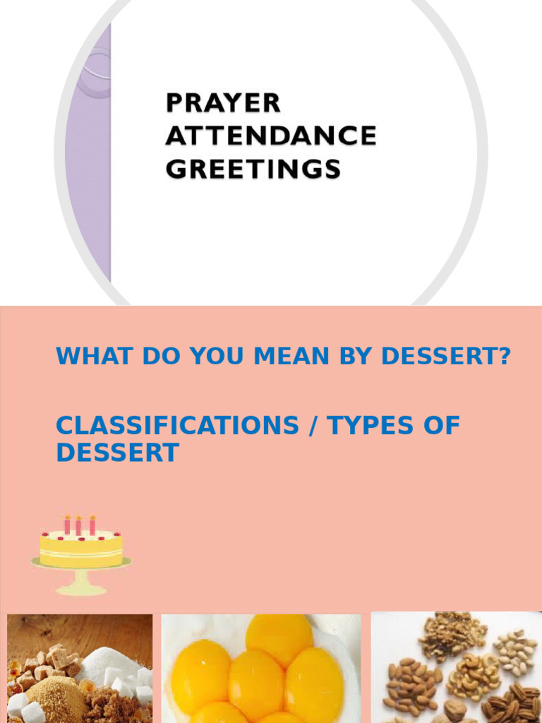 Lesson3 - Ingredients Use in Preparing Desserts and Sweets | PDF ...