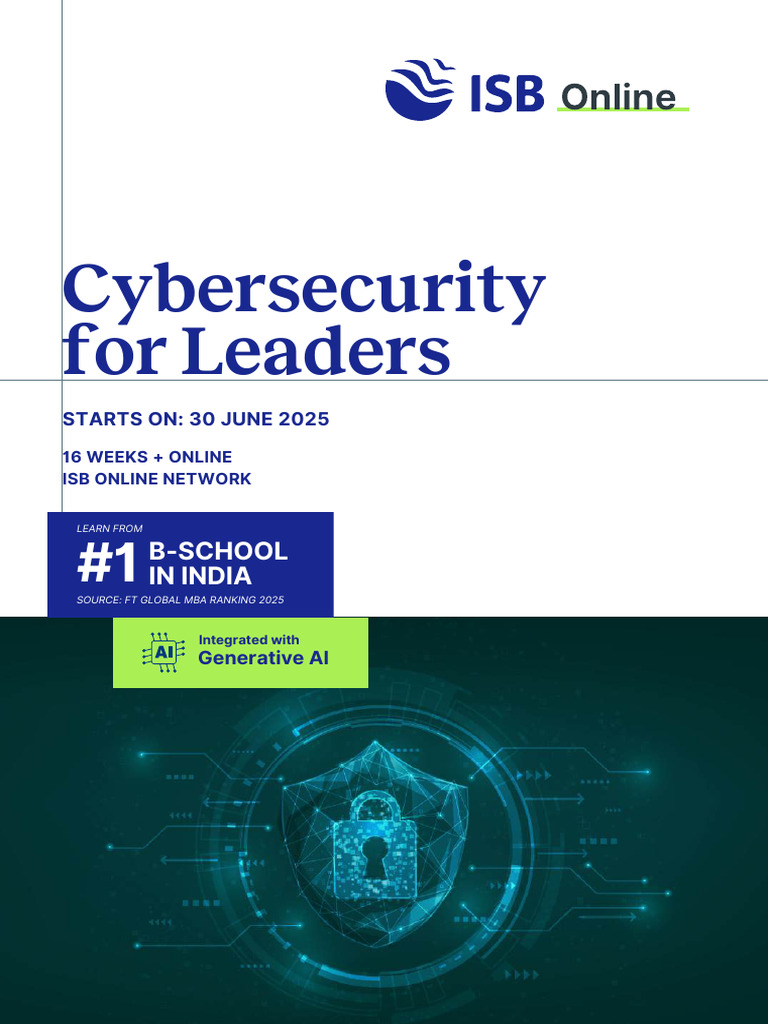 ISB's AI-Driven Cybersecurity Program | PDF | Computer Security | Security