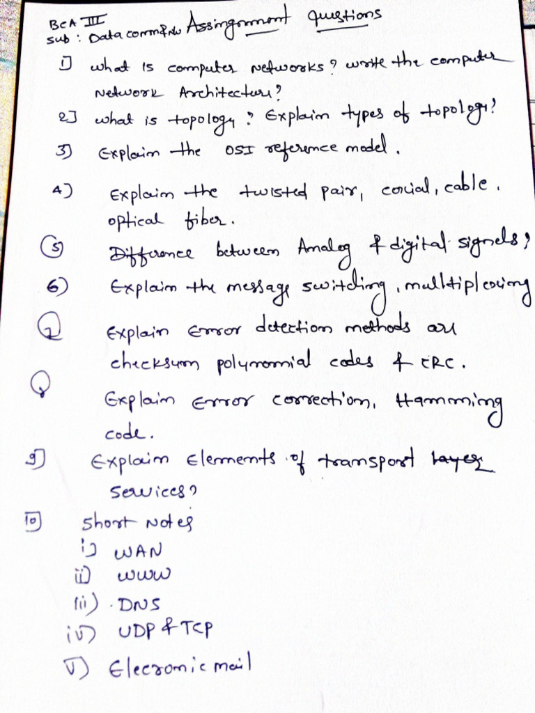 Assignment Data Communication and Network 07-Dec-2024 11-38-18 | PDF