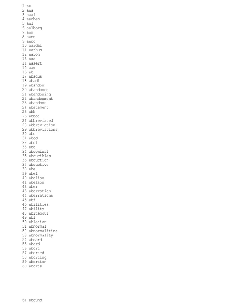 Words Engineering Science