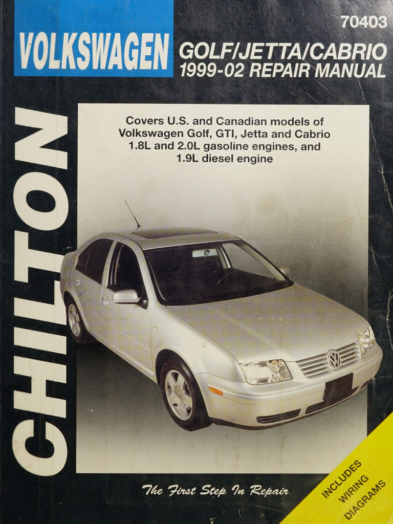 Volkswagen Golf/Jetta/Cabrio Repair Manual | PDF | Screw | Nut