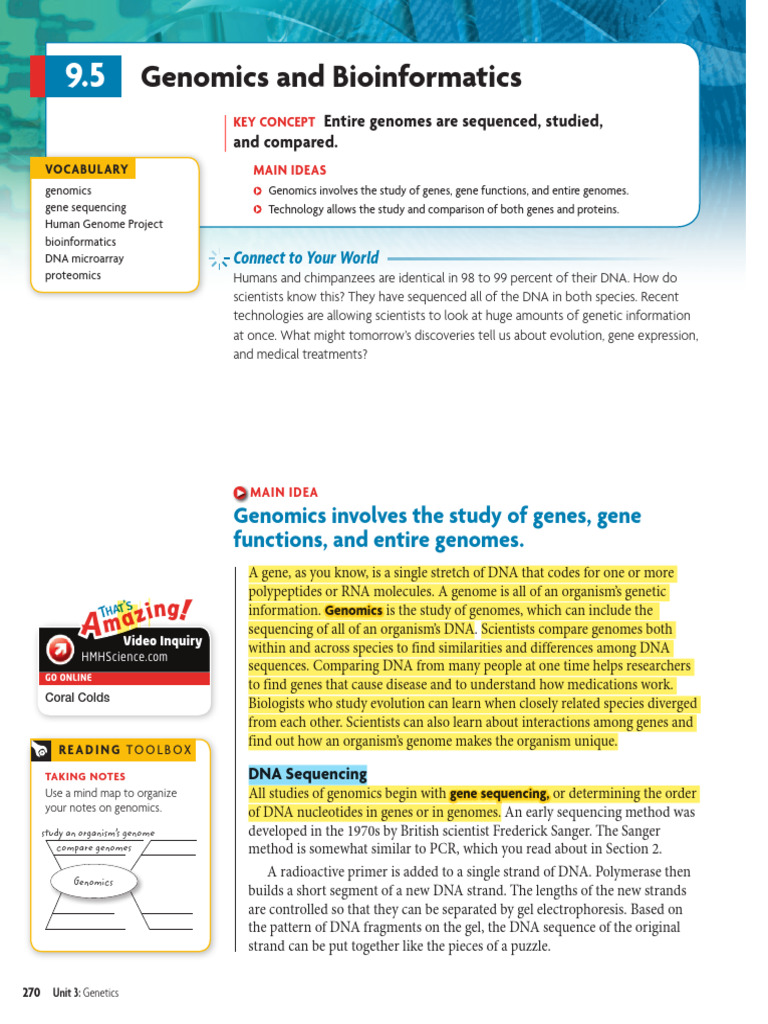 Understanding Genomics and Bioinformatics | PDF | Bioinformatics | Gene