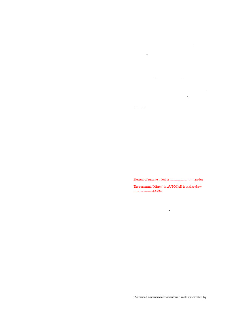 PAC Model Questions for Horticulture Exam | PDF | Rose | Botany