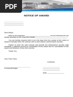 List of Notice of Award | PDF