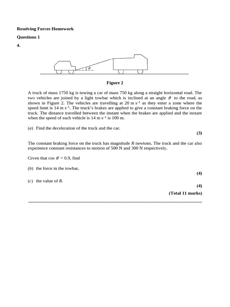 Resolving Forces in Physics Problems | PDF | Force | Friction