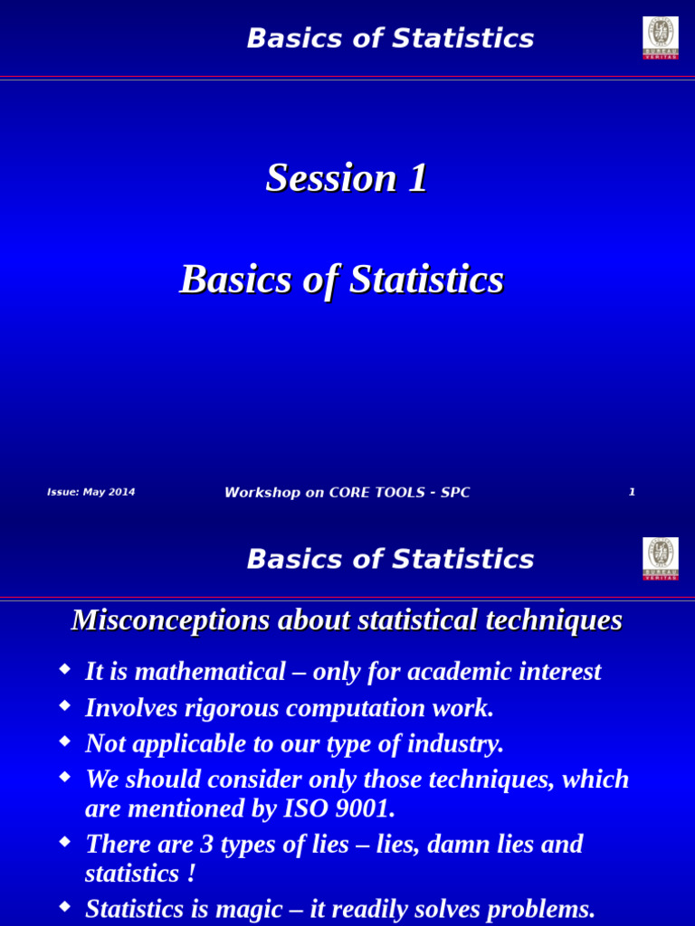 Introduction to Statistics Basics | PDF | Statistics | Standard Deviation