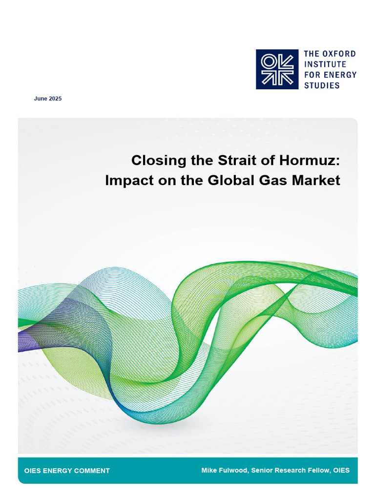 Hormuz Closure's Impact on Global LNG Supply | PDF | Liquefied Natural ...