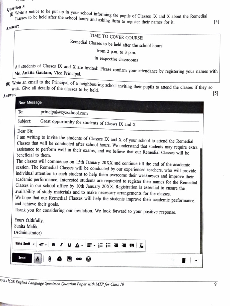 Remedial Classes Notice for IX & X Students | PDF | Learning | Teaching