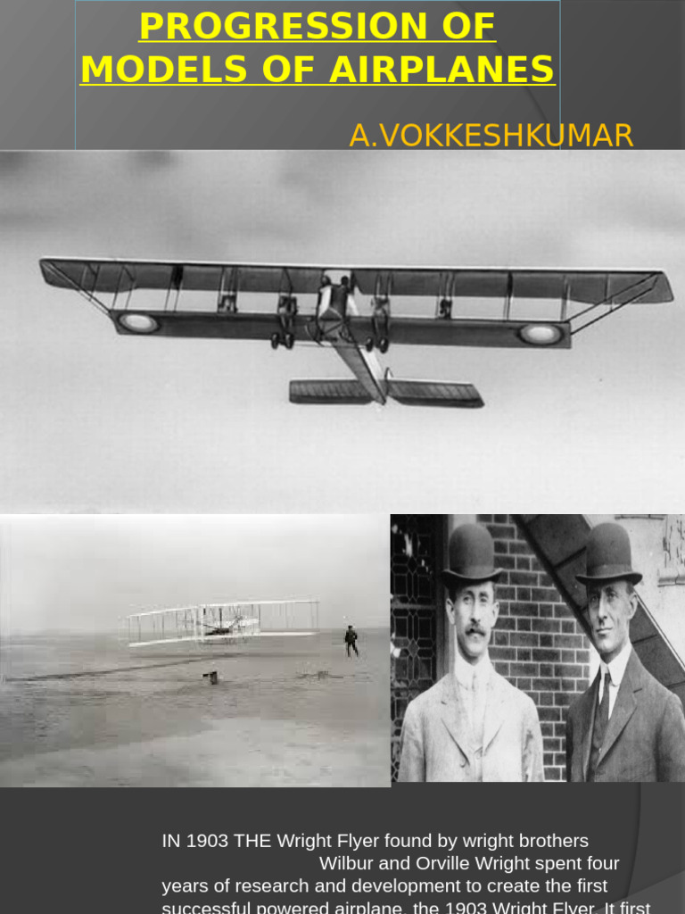 Progression of Models of Airplanes | PDF