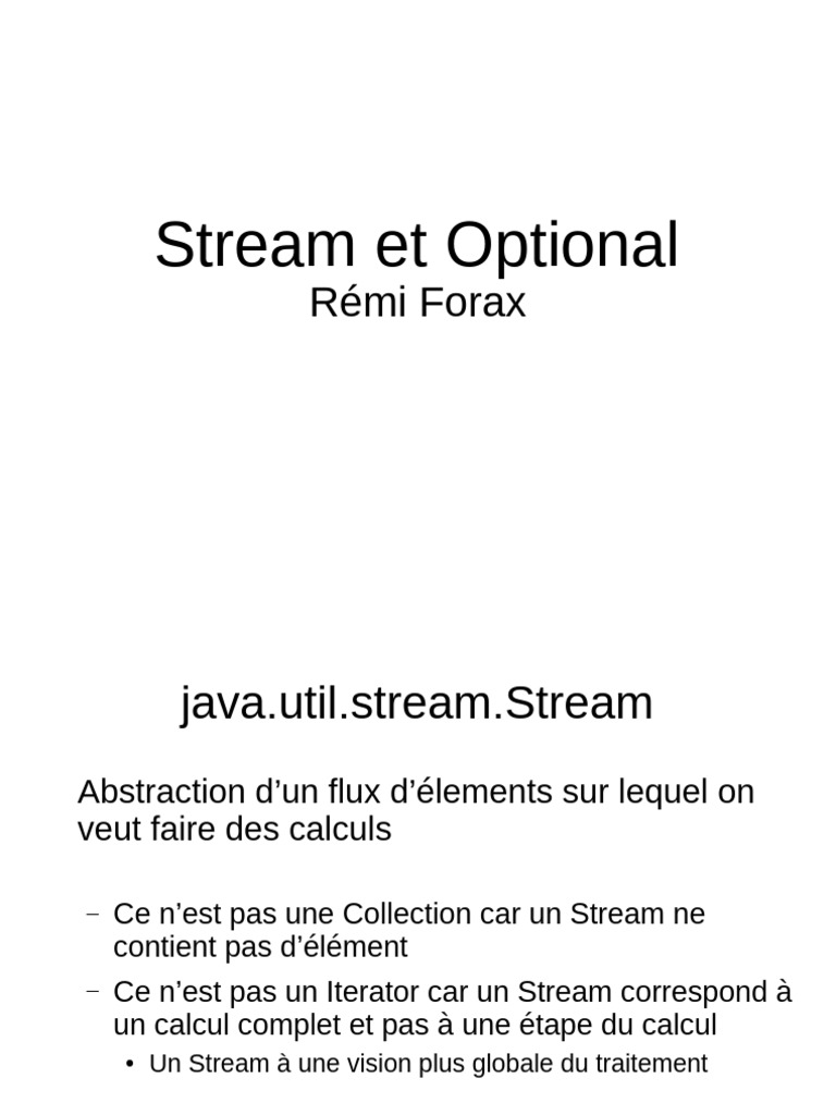 API Java Streams et Collectors | PDF | Paradigme de programmation ...