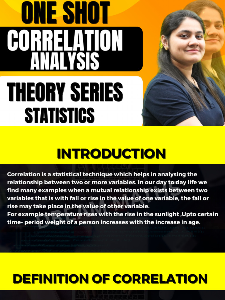 Correlation Theory | PDF | Covariance | Descriptive Statistics