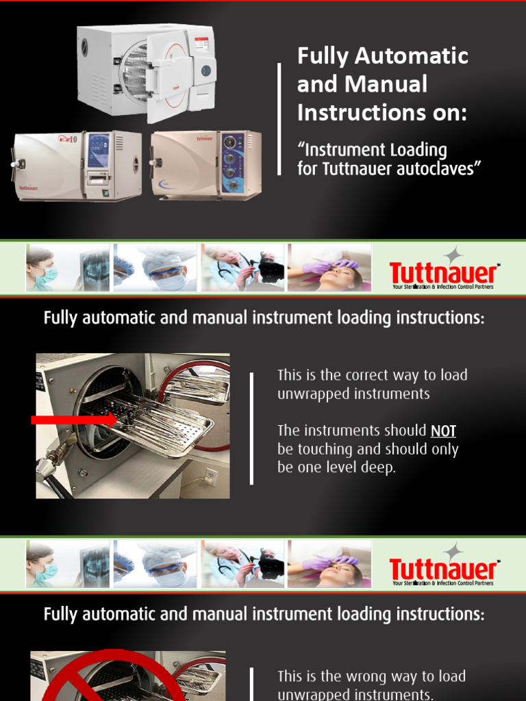 Proper Instrument Loading for Tuttnauer | PDF | Sterilization ...