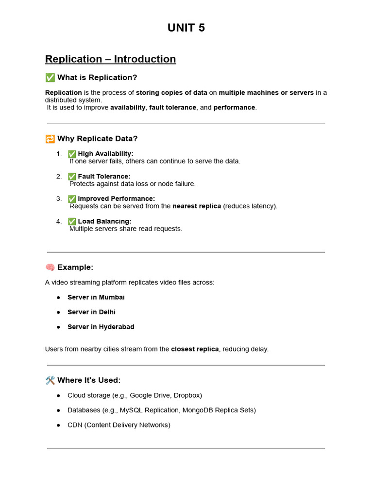 Understanding Data Replication in DSC5 | PDF | Replication (Computing ...
