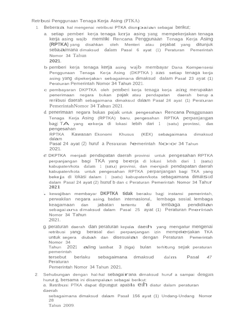 Retribusi PTKA dan Kebijakan Daerah | PDF