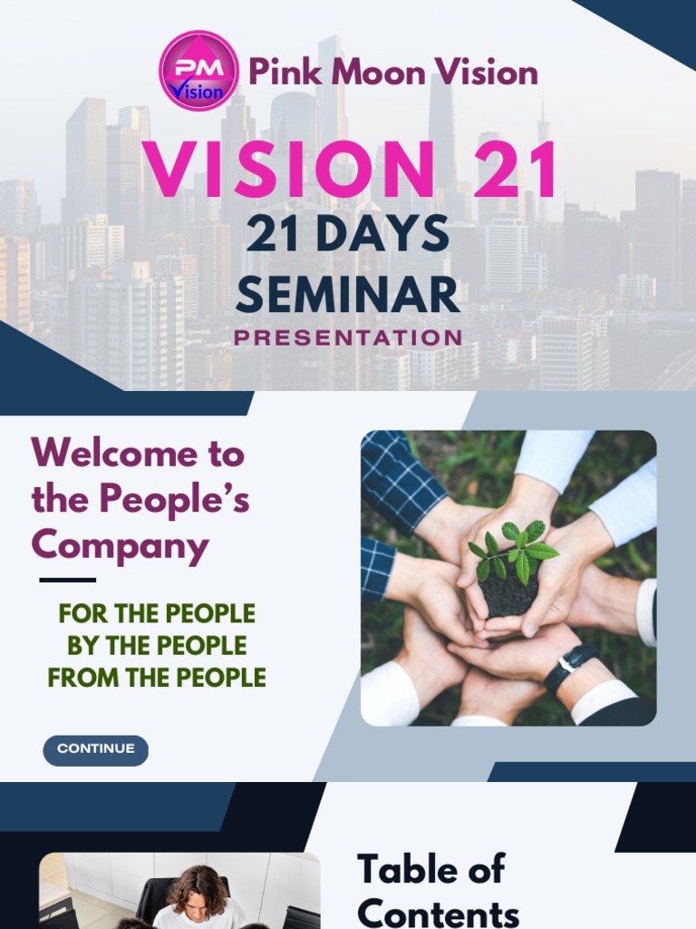 Vision21: 21-Day Transformation Seminar | PDF