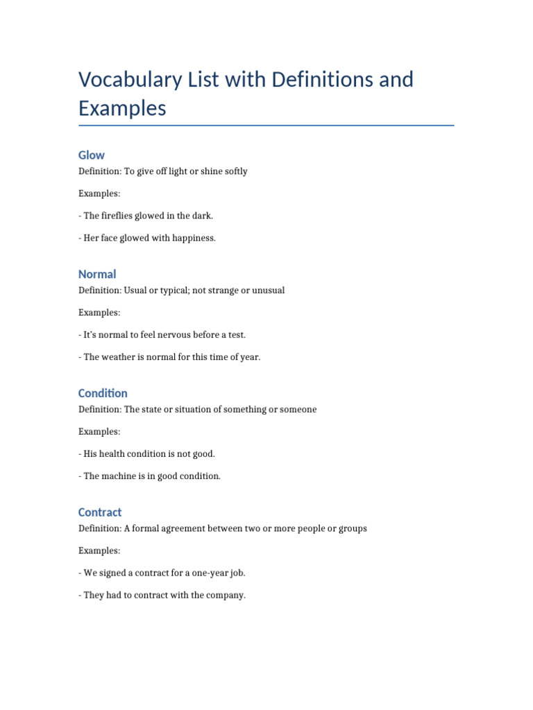 Vocabulary List Updated | PDF | Thunder | Wilderness