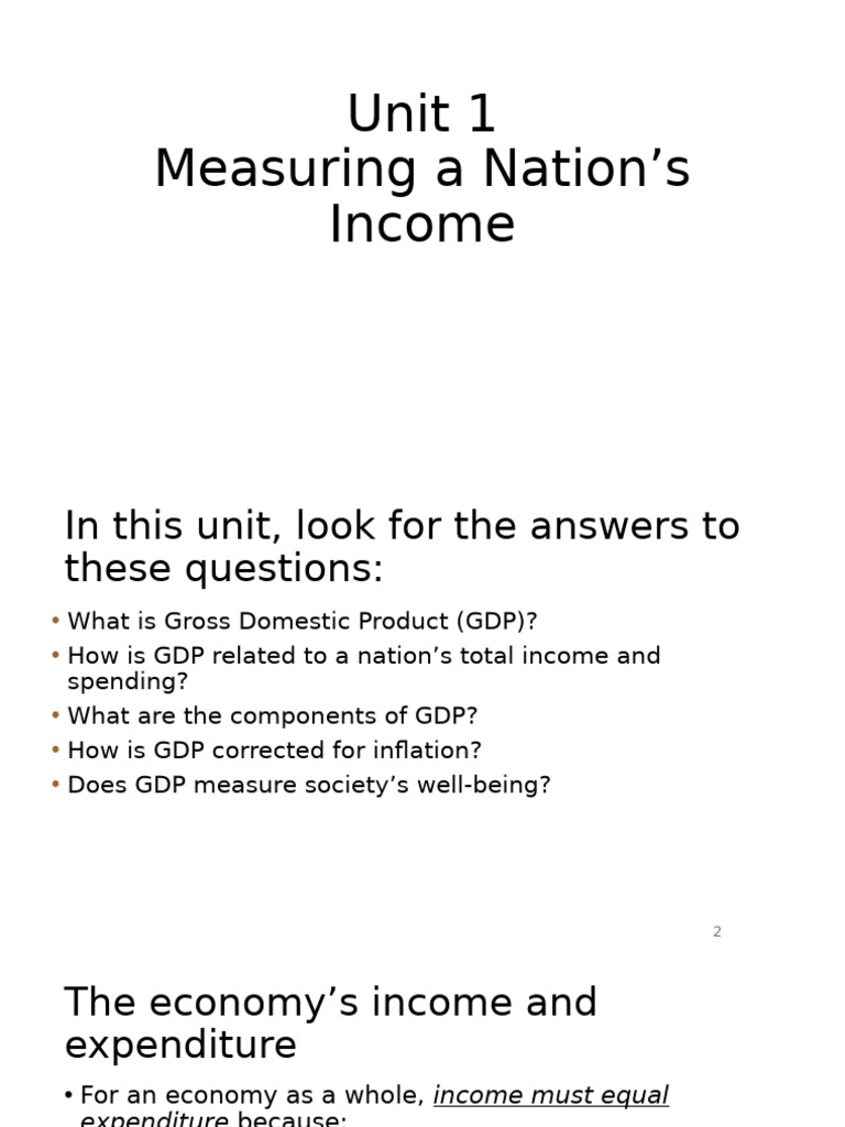 Understanding GDP and National Income | PDF | Gross Domestic Product ...