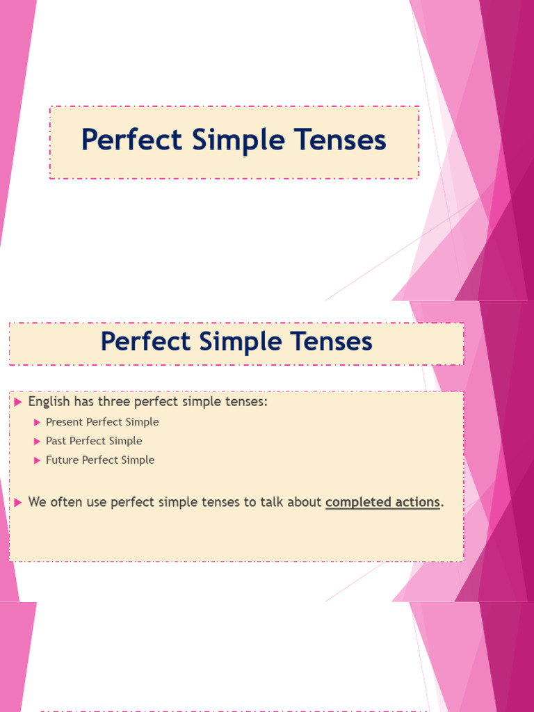Mastering Perfect Simple Tenses | PDF | Grammatical Tense | Language ...