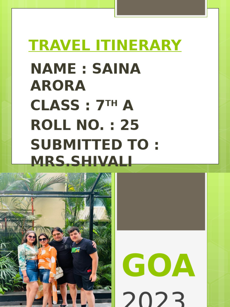 Goa Presentation | PDF