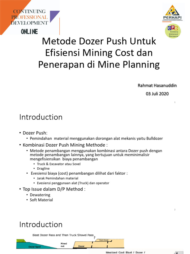 Dozer Push Method for Mining Efficiency | PDF | Equipment | Industrial ...