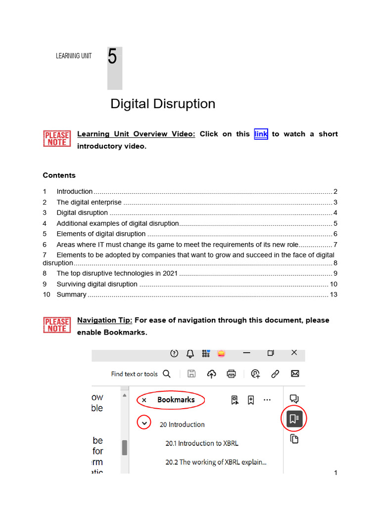 Learning Unit 5 - Digital Disruption | PDF | Machine Learning ...