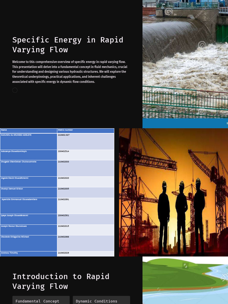 Understanding Specific Energy in Flow | PDF | Fluid Dynamics | Turbulence